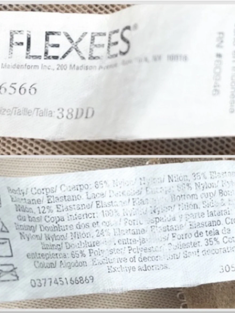 Flexees by Maidenform vintage shapewear teddy 38dd